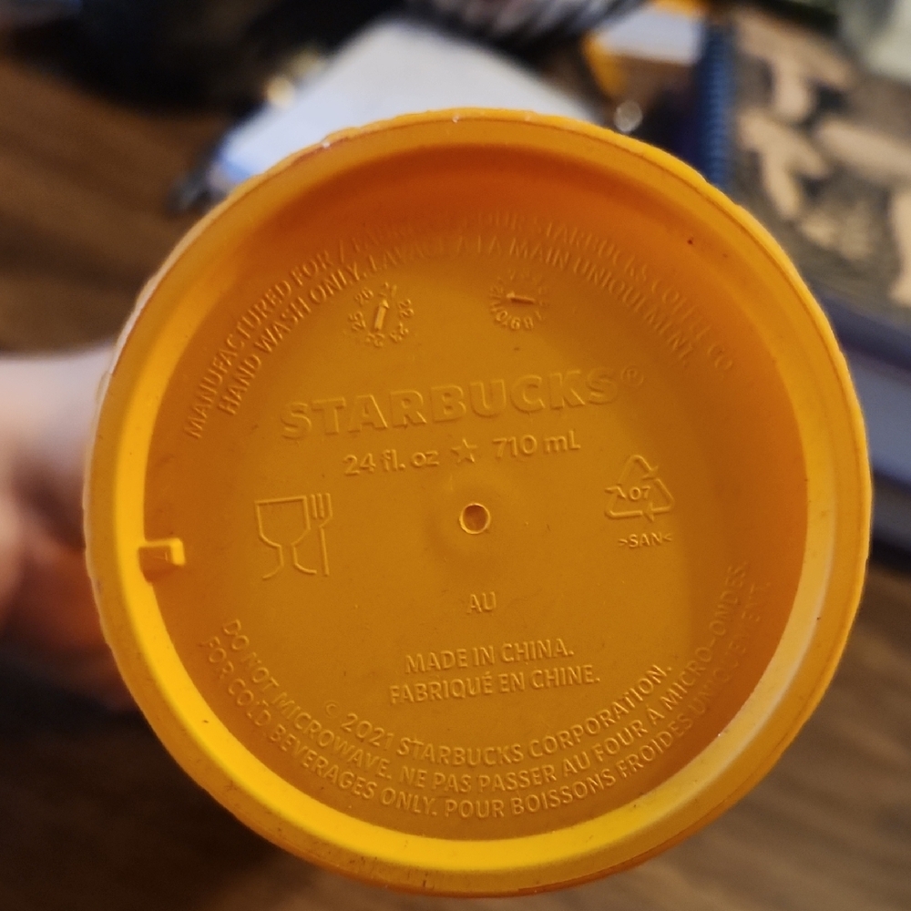 Starbucks Textured Orange Tumbler - Picture 2 of 2